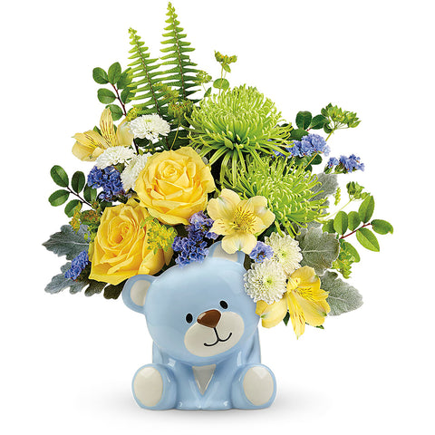 Bundle of Love Bear Bouquet - Blue