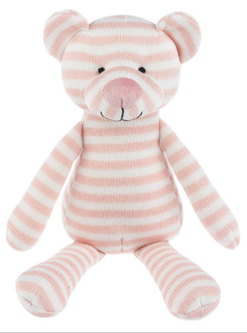 Baby Plush - Pink Knit Bear