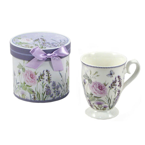 Mug Box Set - Purple Flowers