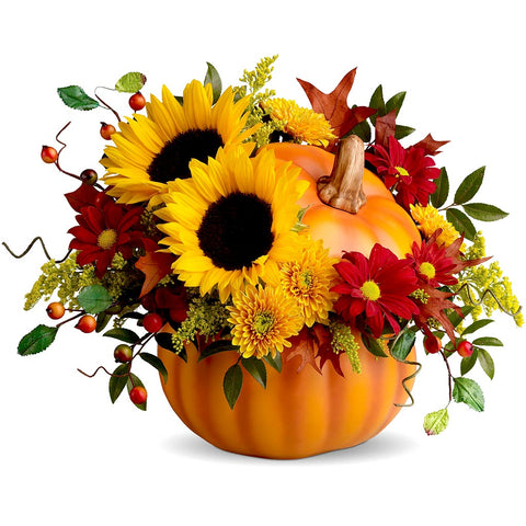 Pretty Pumpkin Bouquet - Giving Blooms
