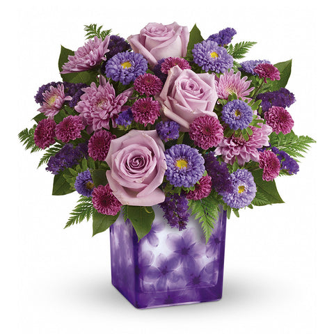 Happy Violets Bouquet - Giving Blooms