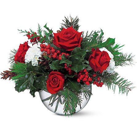 Christmas Bubble Bowl Bouquet