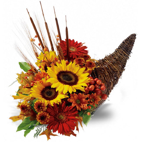Country Cornucopia Centerpiece - Giving Blooms