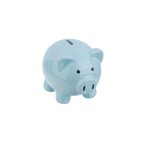 Gift - Money Bank - Blue Piggy 6"
