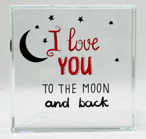 Love You To The Moon And Back Paperweight