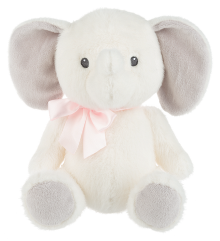 Plush - Lucky White Elephant - Pink 10"