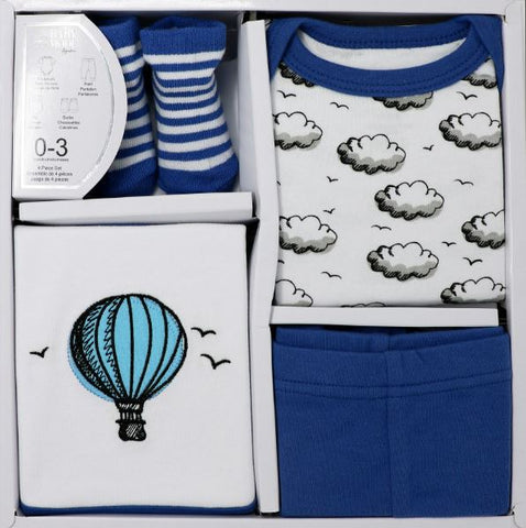 New Baby - 4pc Boxed Gift Set - Navy