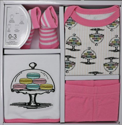 New Baby - 4pc Boxed Gift Set - Pink