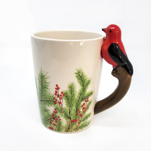 Winter Bird and Berries Mug