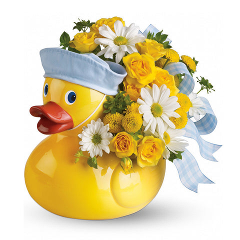 Ducky Delight Bouquet - Blue - Giving Blooms